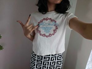 Women Typographic Print Fitte