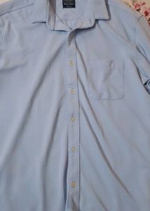 Light Blue Arrow Button Down Shirt