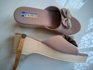 Cute Pink Bow Slides