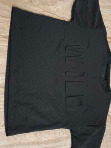 Black 'WILD' Graphic Tee