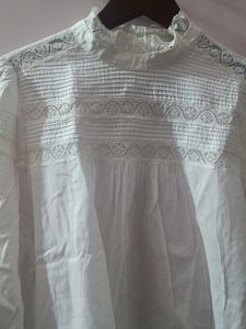 Smart White Cotton Top