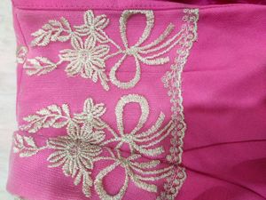 Pink Embroidered Blazer