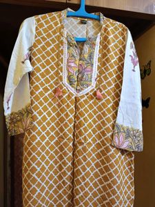 New L Size Kurti With Patch Work