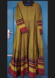 New Green Anarkali Full Length Top