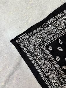 Black Printed Bandana