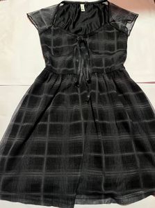 Plaid Fit Flare Mini Dress