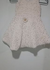 White Furry Frock