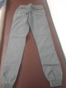 Striped Benetion T-Shirt and dark grey trouser