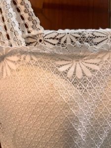 White Lace Bralette Crop Top – Free Size