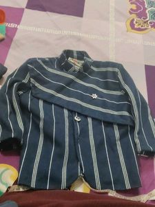 Boys Formal Striped Suit