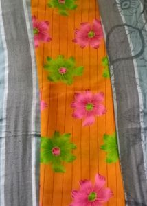 Saree With Beautiful Flower 🌺🌹