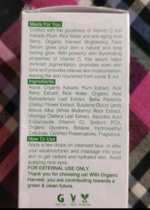 Organic Harvest Brightening Face Serum