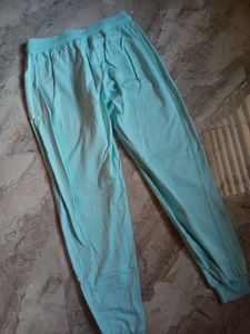 Y2K Cyan Joggers