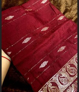 Maroon Embellished Suit Set
