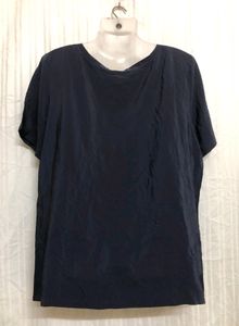Blue Short Sleeve Top