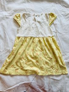 Adorable Umbrella Print Baby Dress