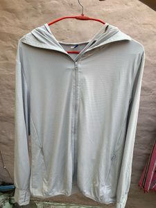 Light Grey branded Hoodie With Cap