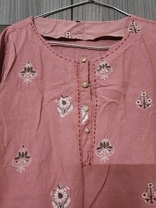 Pink Cotton Kurti
