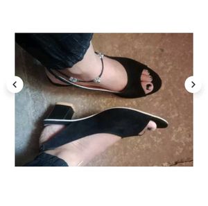 Black Slingback Heels