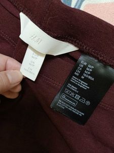New H&amp;M Maroon Leggings