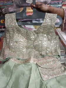 Sage Green Sequiens Dress