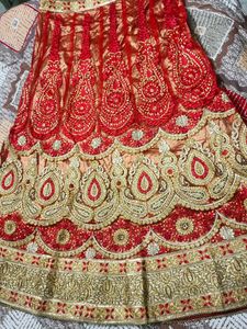 Red &amp; Gold Lehenga Choli