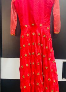 Dark pink Ethnic Gown