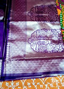 Elegant Purple  new Banarasi Saree