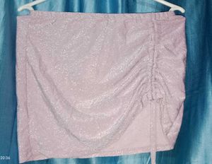 Sparkly Lavender Mini Skirt