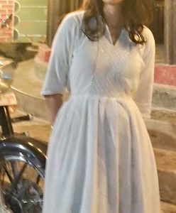 Elegant White Ethnic Gown