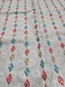 White Printed Tunic Cotton Top
