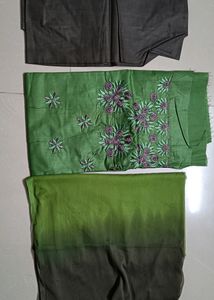 Pretty Embroidery Chudithar Material