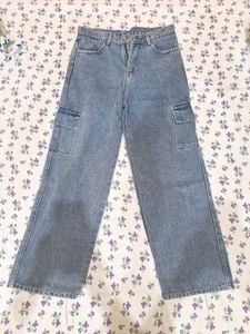 Light Blue Cargo Jeans