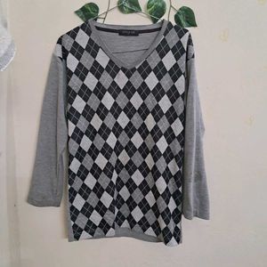 Checked Hoodie