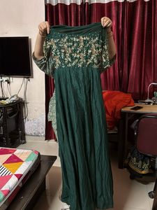 Elegant Green Ethnic Gown