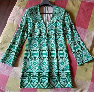 Mango Green Dress