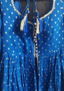 Blue &amp; Gold Kurta Set- Fixed Price