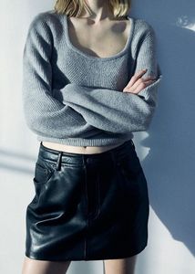 H&M Grey Rib-Knit Jumper