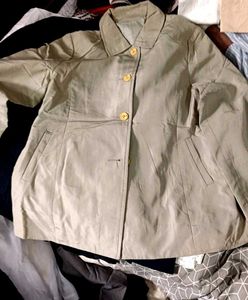 Beige Button-Down Top