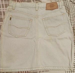 Light Blue Denim Bodycon Skirt