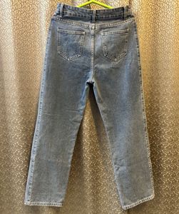 Blue Straight Leg Jeans