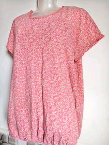 🎊Buy 1, Get 1 Free🎁L-XL Pink Floral Top