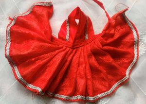 Red Lace Dress For Laddu Gopal