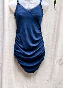 20296. Blue Bodycon Mini Dress
