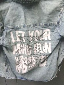 Boys Branded Denim Shirt