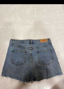 Distressed Denim Shorts