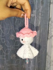 Crochet Pink &amp; White Angel