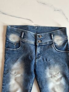 Denim Capri Pants