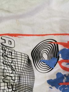 Graphic Print White T-Shirt