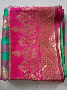 Pink & Gold Sari